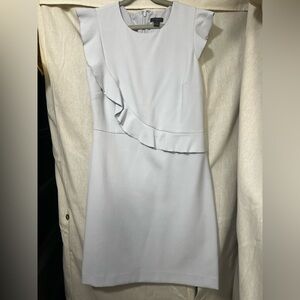 Ann Taylor Elegant Ruffled light blue Dress